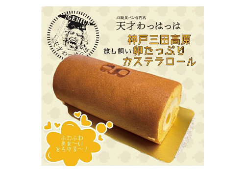 三田高原卵使用 カステイラ生クリームロールケーキ